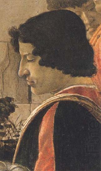 Man in a short black tunic,standing on the right, Sandro Botticelli